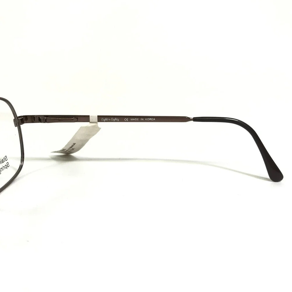 Eight to Eighty Eyeglasses Frames MORTY BROWN Square Full Rim 54-18-140